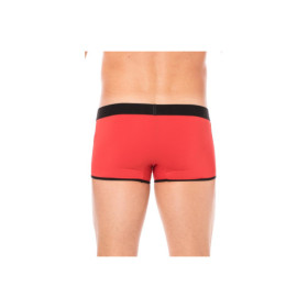 Mini-Pants rouge échancré avec zip 